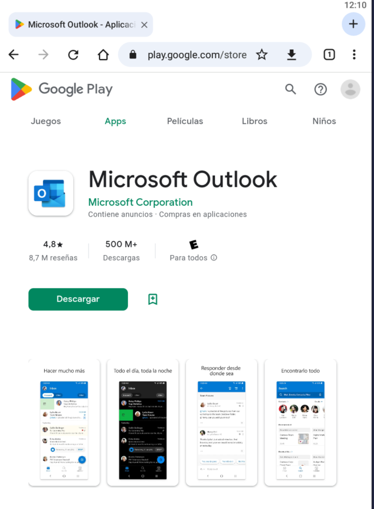 Descarga Microsoft Outlook para iOS y Android